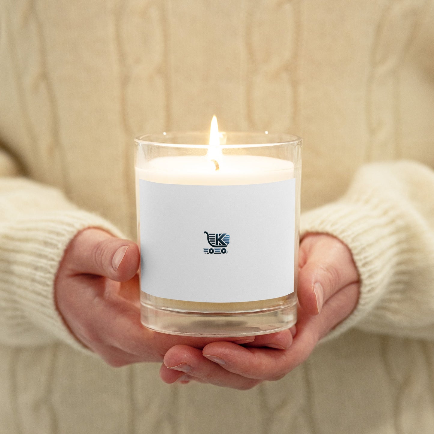 KK Glass jar soy wax candle