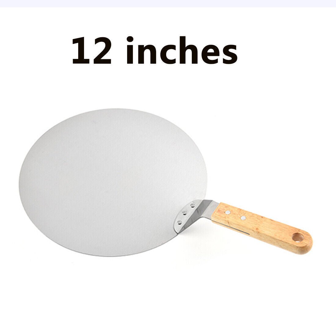 12Inch Stainless Steel Pizza Paddle Peel Bakers BBQ Oven Tray Wooden Handle UK - Walker's Low Prices